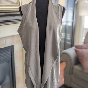 Grey waterfall vest